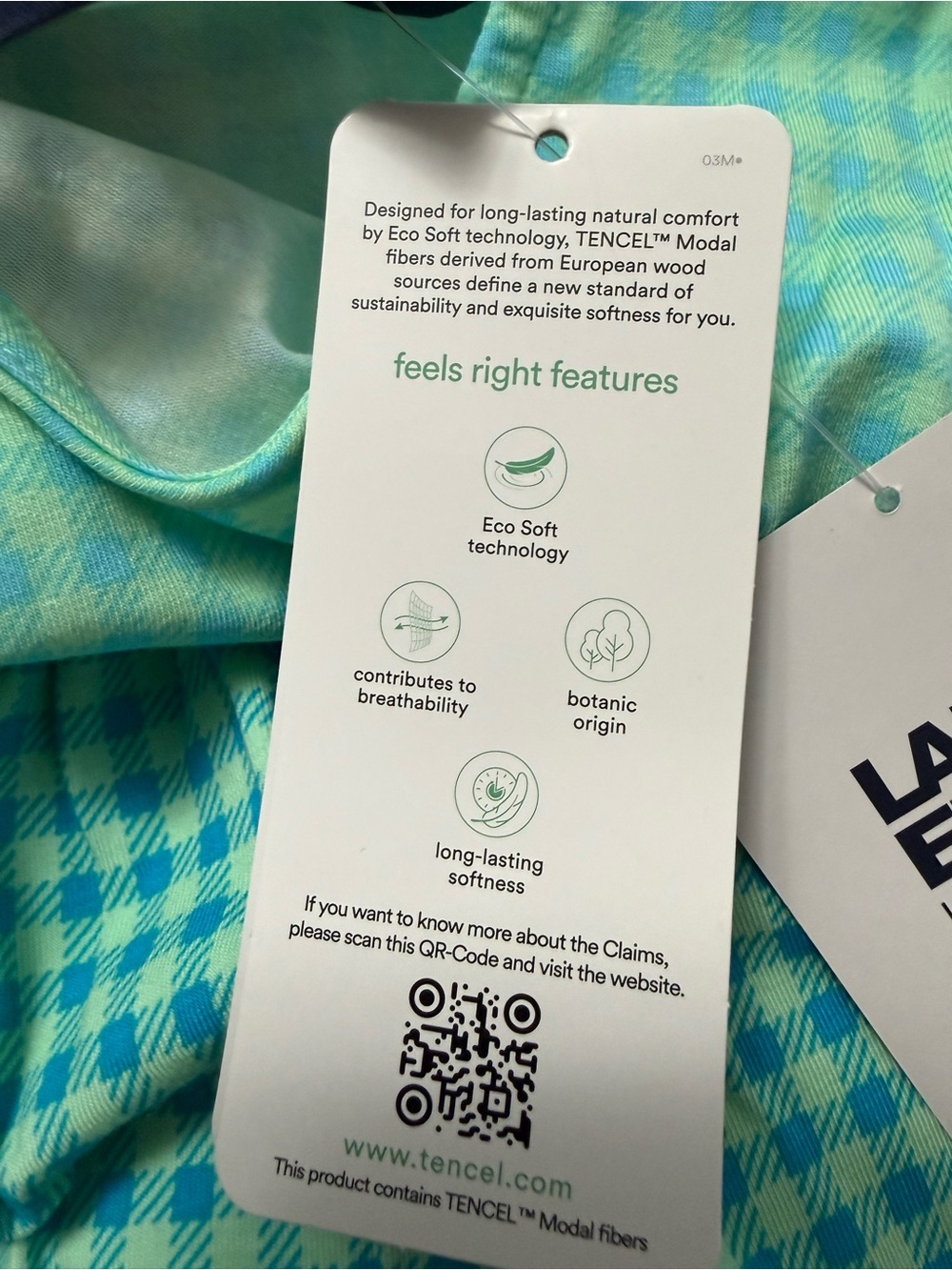 Lands’ End Sleeveless Tiered Maxi Dress Blue Green Check Medium 10-12 FLAW READ - Picture 12 of 14